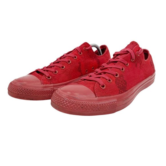 Converse Mens Sz 12 All Star Chuck Taylor Shoes Red OX 149543C Low Top Sneakers - Picture 5 of 15